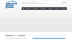 Desktop Screenshot of innovativecuttingsystems.com