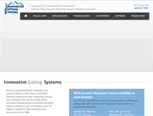 Tablet Screenshot of innovativecuttingsystems.com